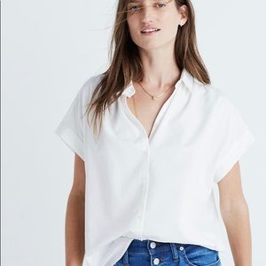 Madewell White Courier Shirt